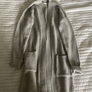 Grey Long Cardigan